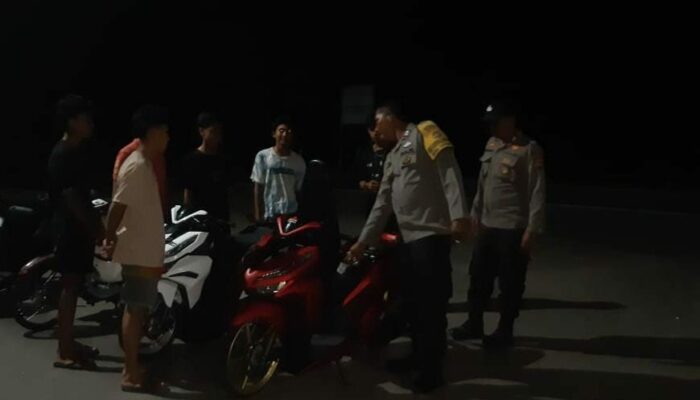 Melalui Patroli KRYD Malam Hari Polsubsektor Palibelo Cegah Potensi Guankamtibmas