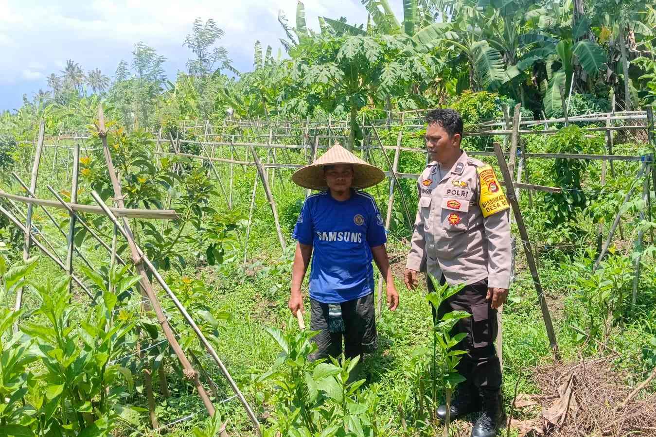 Silaturahmi Polisi dan Petani, Perkuat Pangan dan Keamanan Desa