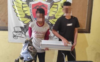 Nekad Mencuri Lampu Penerangan Jalan Dua Pria Ini Berhasil Diringkus Polsek Belo.