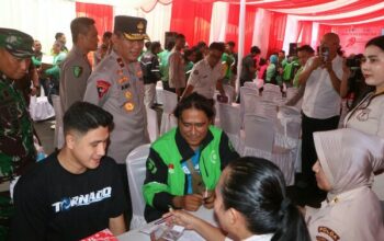 Meriahkan Hari Bhayangkara ke-79, Polda Sulut Berikan Layanan Kesehatan Gratis kepada 1.722 Pengemudi Ojol
