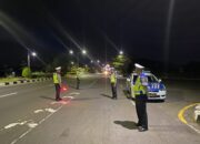 Patroli Malam Satlantas Polres Lombok Barat Jaga Ketertiban Lalu Lintas dan Cegah Balap Liar