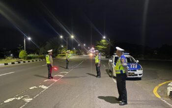 Patroli Malam Satlantas Polres Lombok Barat Jaga Ketertiban Lalu Lintas dan Cegah Balap Liar