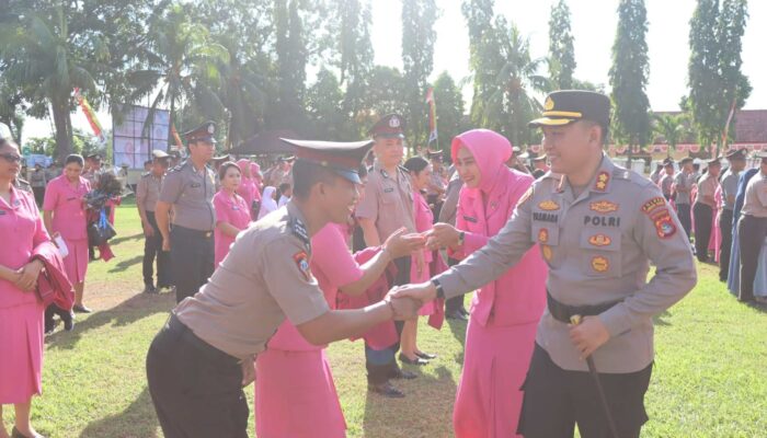 Korp Raport Polres Lombok Barat, Semangat Baru 81 Personel Naik Pangkat