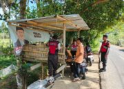 Jaga Kamtibmas, Samapta Polres Lobar Sosialisasikan KEMOS 110 di Kecamatan Gerung