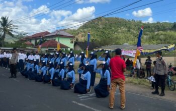 Semarak Lomba Gerak Jalan HUT RI ke-80 di Sekotong Berlangsung Meriah dan Aman