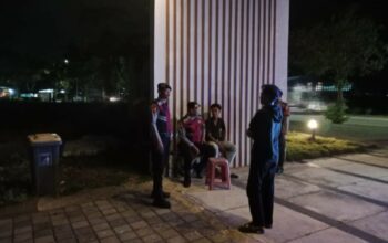 Patroli Malam Polres Lombok Barat Jaga Keamanan di Bypass BIL I Gerung