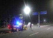 Tingkatkan Keamanan, Polres Lombok Barat Intensifkan Patroli Blue Light di Jalur Bypass BIL II