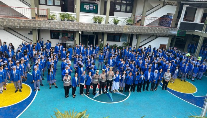 Polda NTB Gelar Kampanye Keselamatan di Sekolah, Ajak Pelajar Jadi Duta Tertib Lalu Lintas