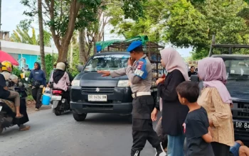 Tradisi Nyongkolan Berjalan Aman Berkat Pengawalan Polsek Kuripan